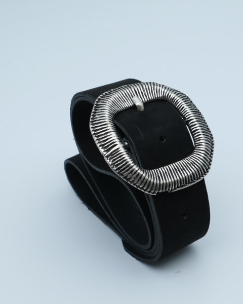 Melanie Black Leather Belt
