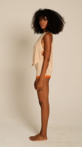 CHARLOTTE Top Nude/Dirty Orange