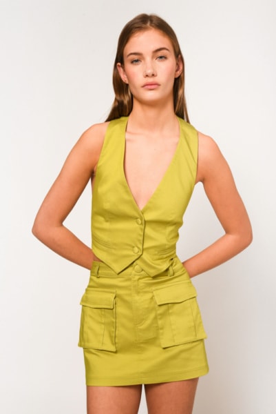 MEGHAN MONOCHROME VEST