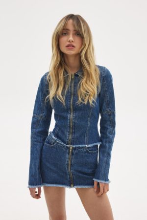 BELLA DENIM MINI SKIRT
