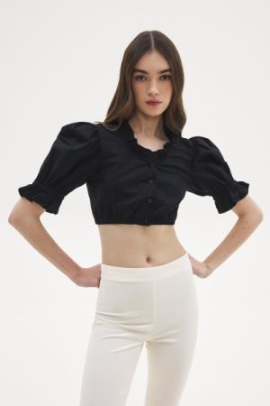 LOTUS CROP SHIRT