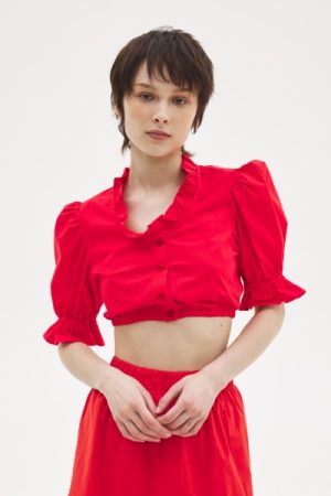 LOTUS CROP SHIRT