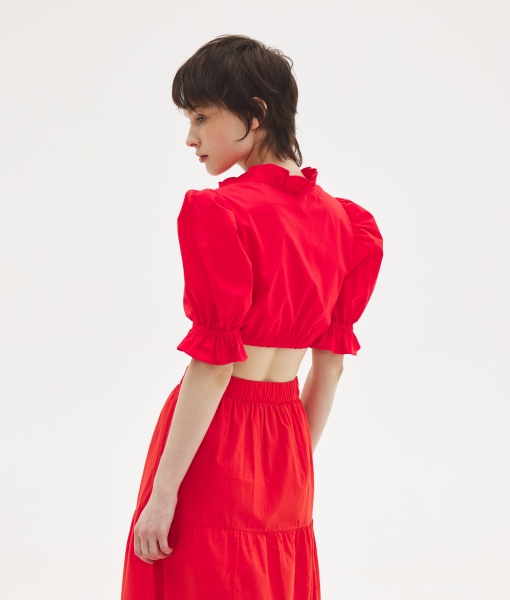 LOTUS CROP SHIRT